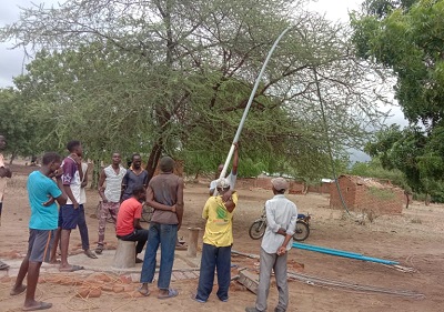 Defekter Brunnen in Mpaso Village, Tengani, Malawi