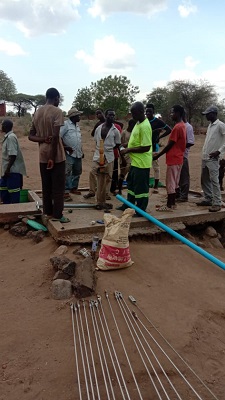 Defekter Brunnen in Nyanthumbi, Tengani, Malawi