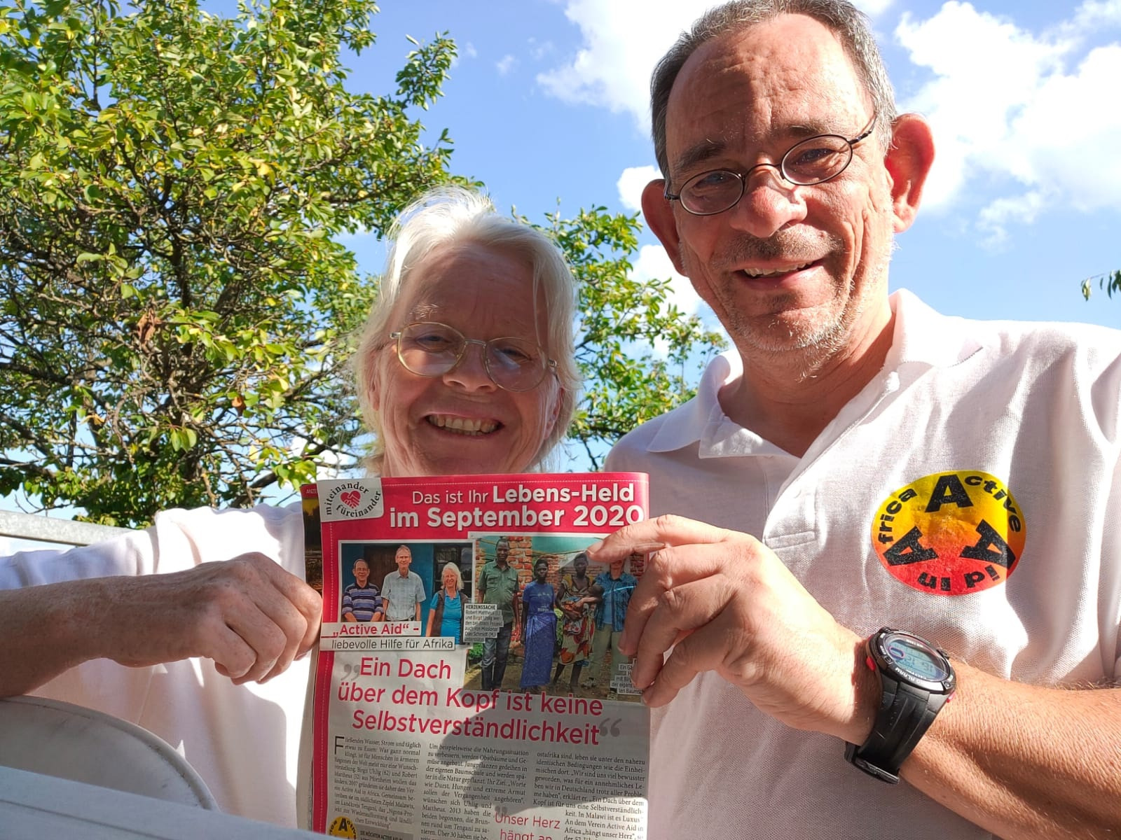 Artikel über Active Aid in Africa in Funk Uhr vom 11.September 2020 Artikel über Active Aid in Africa in Funk Uhr vom 11.September 2020