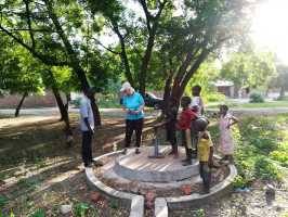 Alter Brunnen in Tengani/ Malawi wartet dringend auf Reparatur