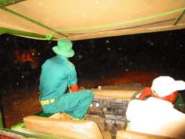 Nachtsafari im Majete Nationalpark, Malawi