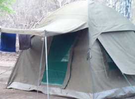 Camping im Majete Nationalpark, Malawi