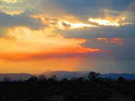 Sonnenuntergang über Ngona, Südmalawi
