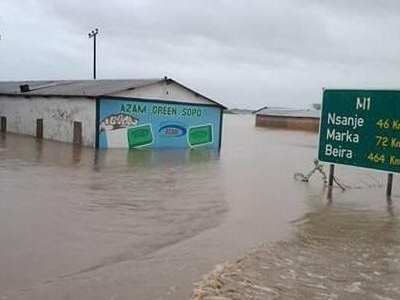 Große Gebiete waren überflutet