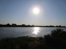 Frühmorgens am Shire-Fluss, Malawi