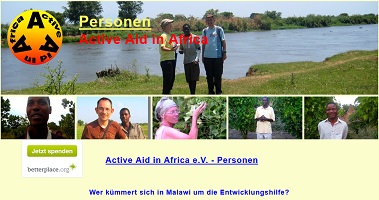 Die Aktiven bei Active Aid in Africa!