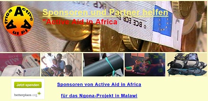 Seite Sponsoren von Active Aid in Africa!