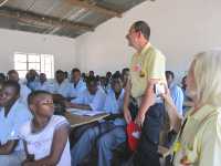 In der Secondary School von Tengani, Malawi